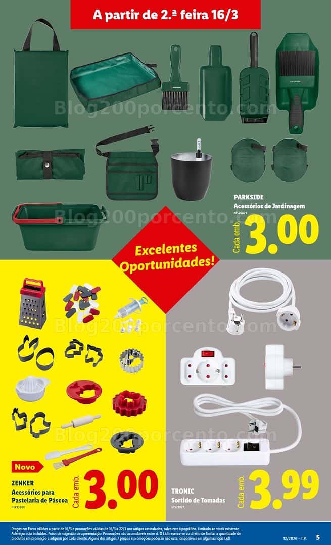 Antevisão Folheto LIDL Bazar Promoções de 16 a 26 março - Edição Digital