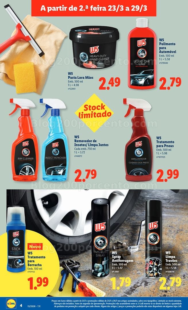 Antevisão Folheto LIDL Automóvel Promoções de 23 março a 2 abril