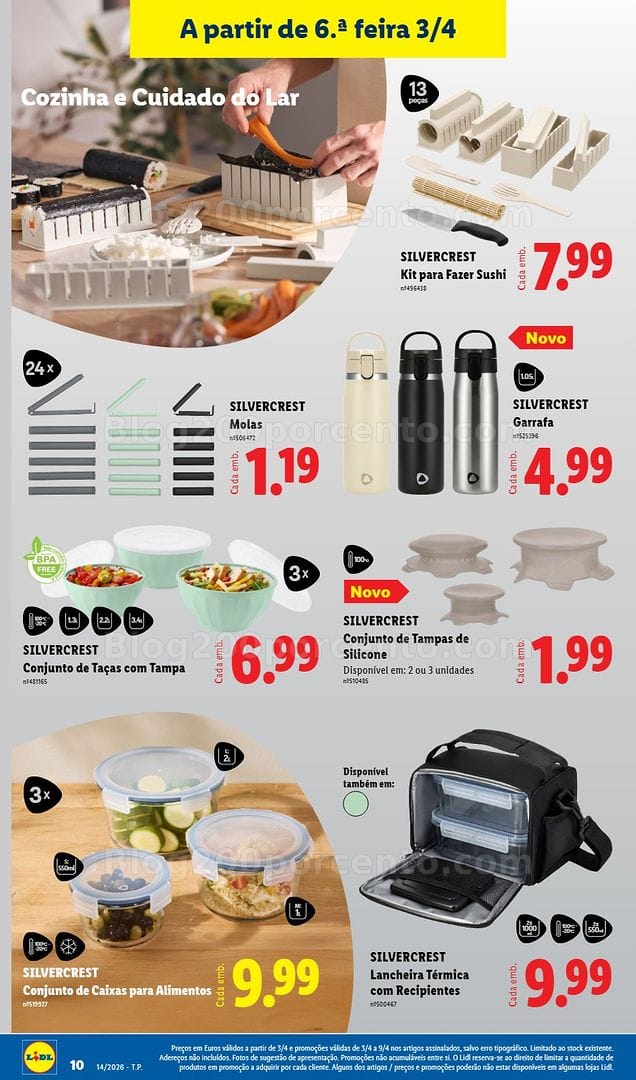 Antevisão Folheto LIDL Bazar Promoções de 30 março a 9 abril