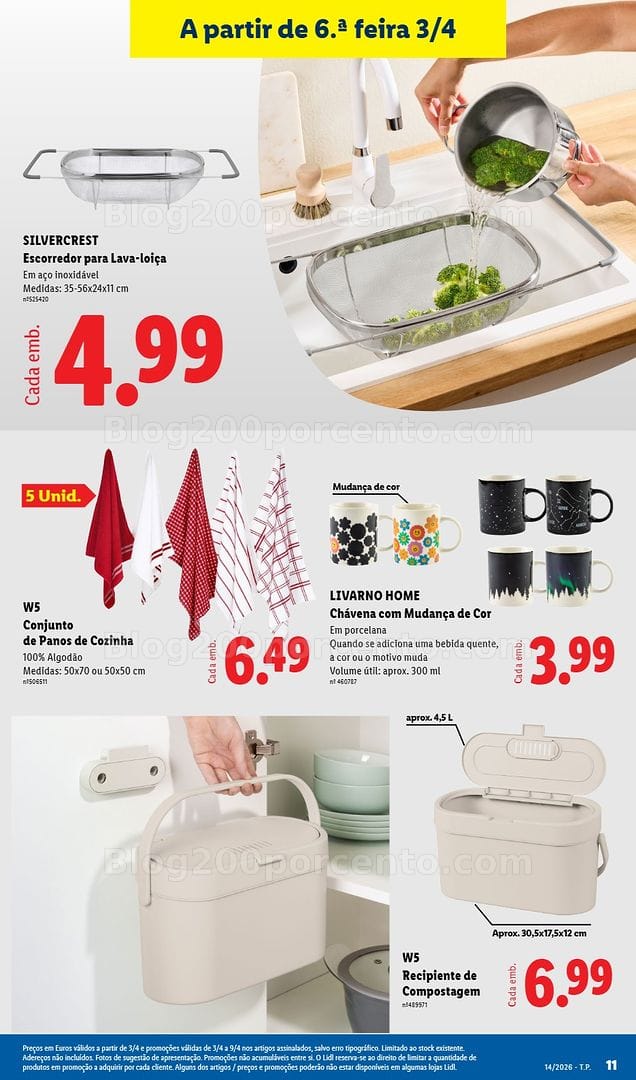 Antevisão Folheto LIDL Bazar Promoções de 30 março a 9 abril