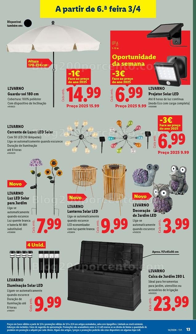 Antevisão Folheto LIDL Bazar Promoções de 30 março a 9 abril