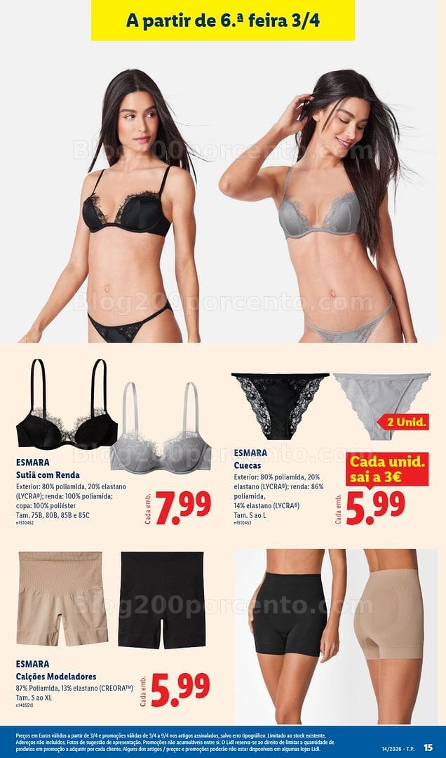 Antevisão Folheto LIDL Bazar Promoções de 30 março a 9 abril