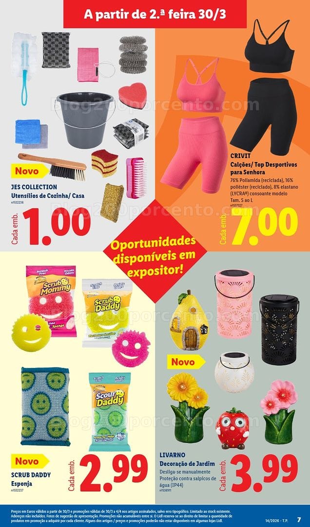 Antevisão Folheto LIDL Bazar Promoções de 30 março a 9 abril