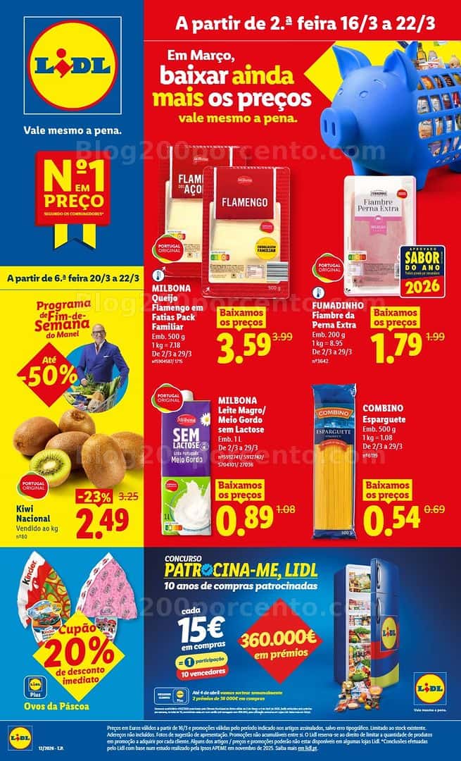 Antevisão Folheto LIDL Promoções de 16 a 22 março - Edição Digital