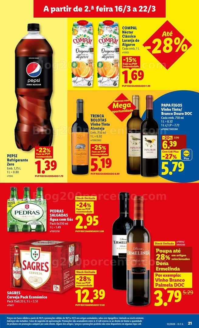 Antevisão Folheto LIDL Promoções de 16 a 22 março - Edição Digital