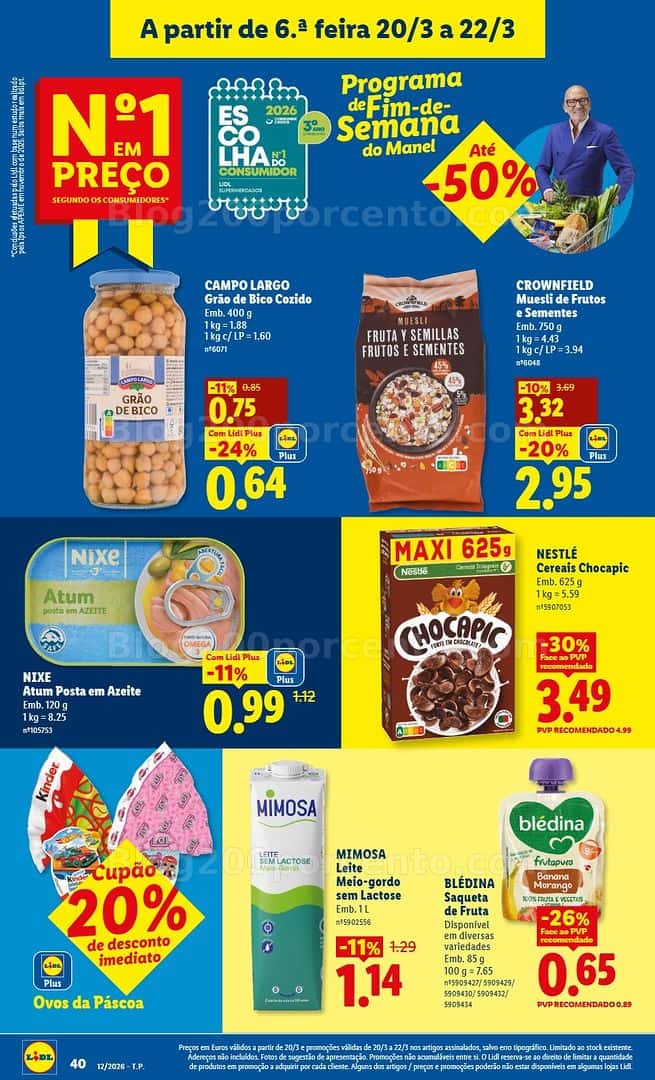 Antevisão Folheto LIDL Promoções de 16 a 22 março - Edição Digital