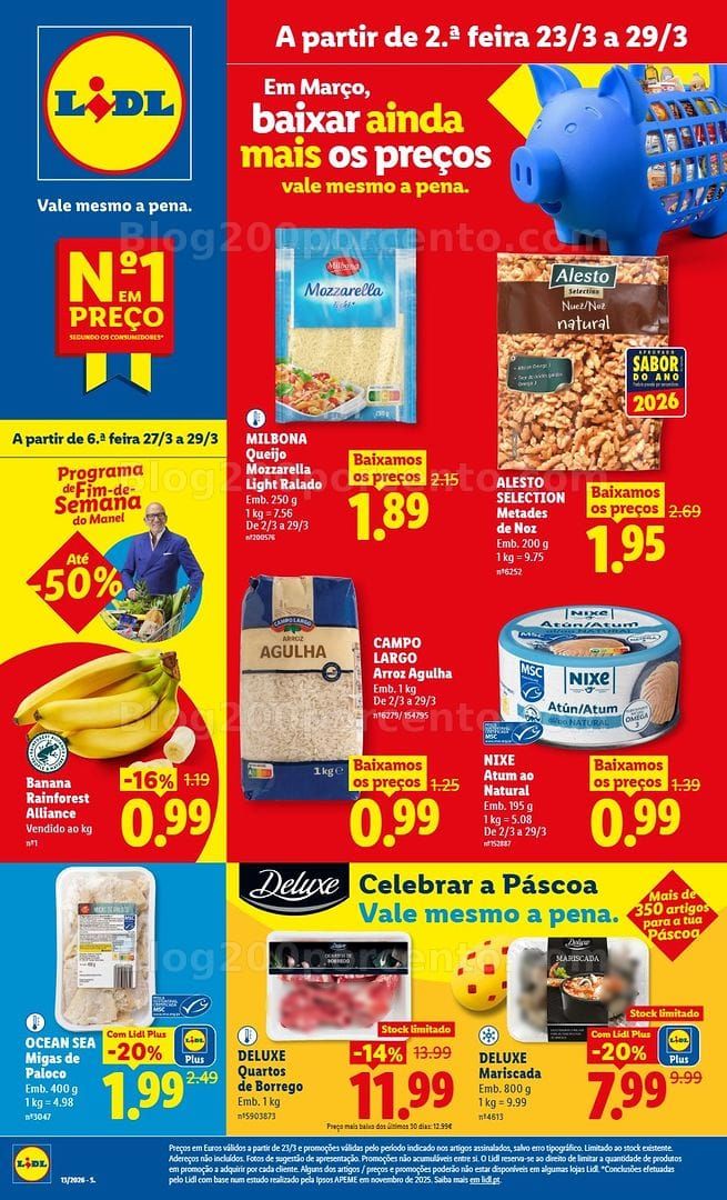 Antevisão Folheto LIDL Promoções de 23 a 29 março - Edição Digital