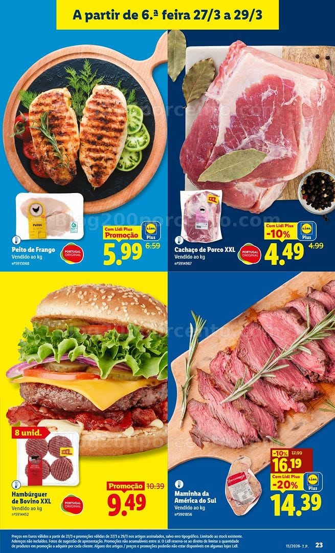 Antevisão Folheto LIDL Promoções de 23 a 29 março - Edição Digital