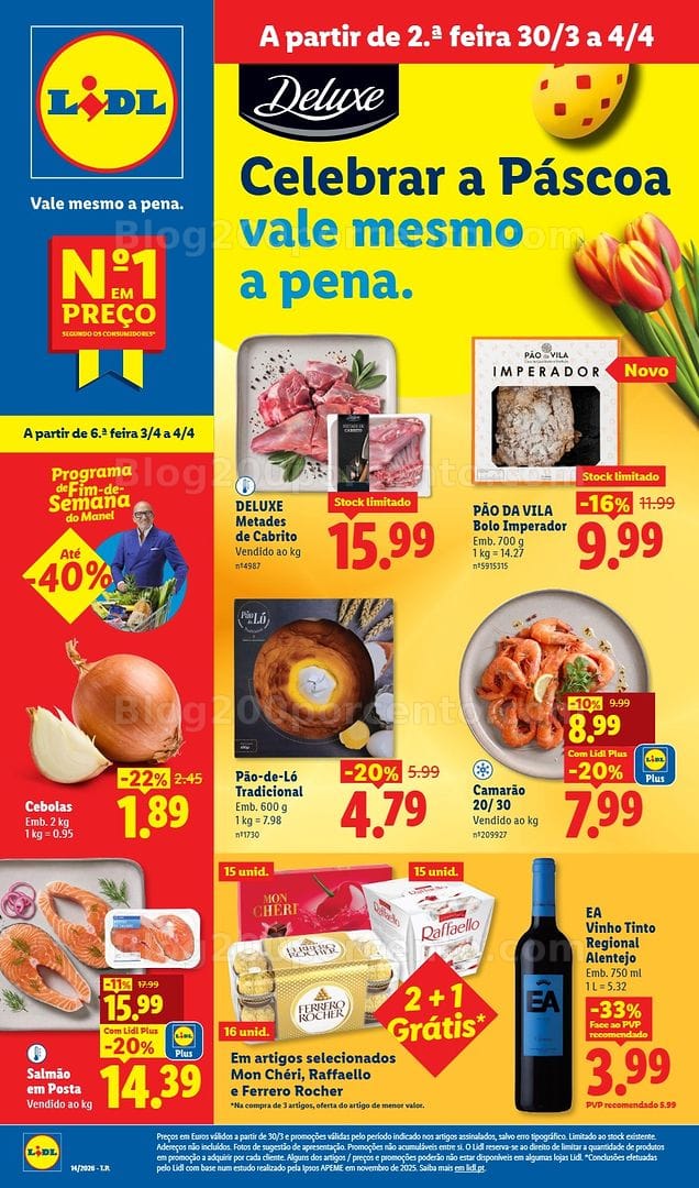 Antevisão Folheto LIDL Promoções de 30 março a 4 abril