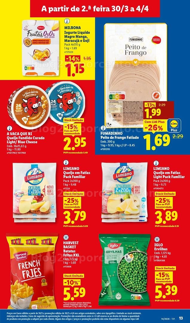 Antevisão Folheto LIDL Promoções de 30 março a 4 abril