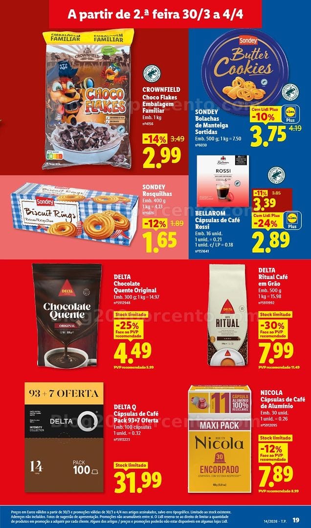 Antevisão Folheto LIDL Promoções de 30 março a 4 abril