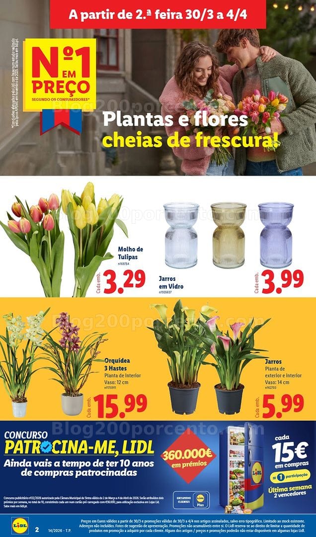 Antevisão Folheto LIDL Mercado de Plantas Promoções de 30 março a 4 abril