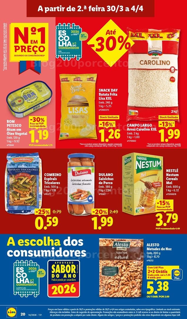 Antevisão Folheto LIDL Promoções de 30 março a 4 abril