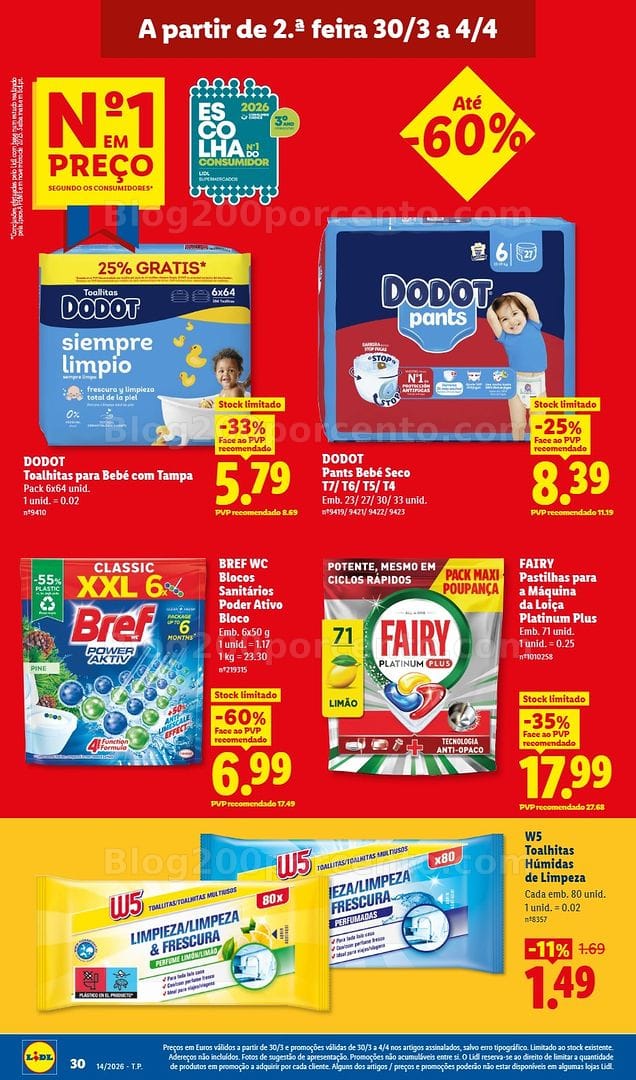 Antevisão Folheto LIDL Promoções de 30 março a 4 abril