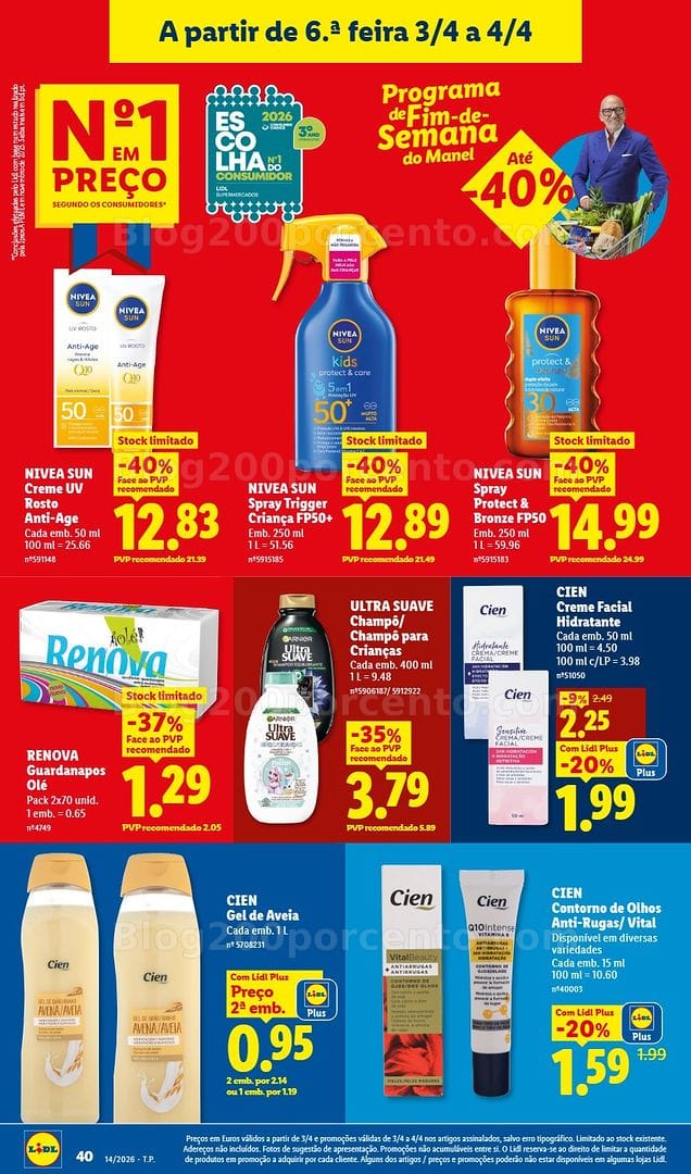 Antevisão Folheto LIDL Promoções de 30 março a 4 abril