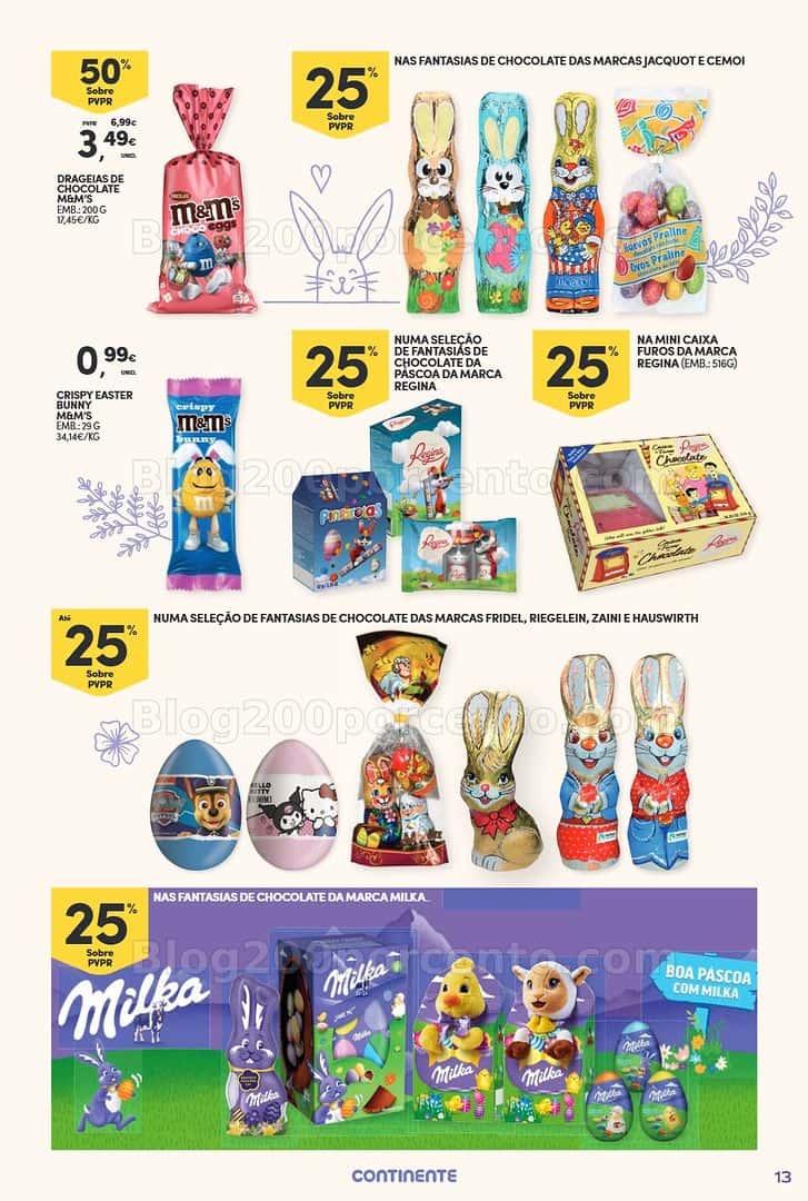 Antevisão Folheto CONTINENTE Páscoa Promoções de 17 março a 5 abril - Edição Digital