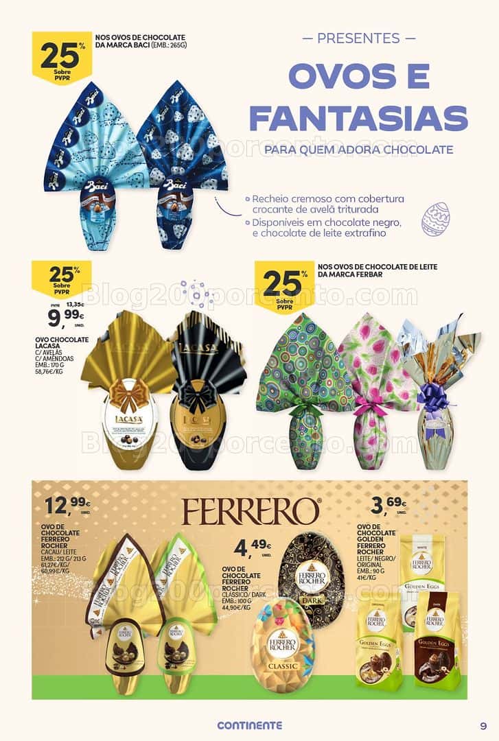 Antevisão Folheto CONTINENTE Páscoa Promoções de 17 março a 5 abril - Edição Digital