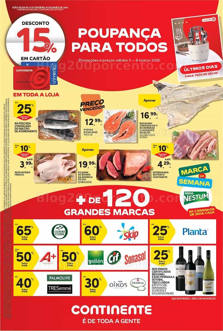 Antevisão Folheto CONTINENTE Promoções de 3 a 9 março - Edição Digital
