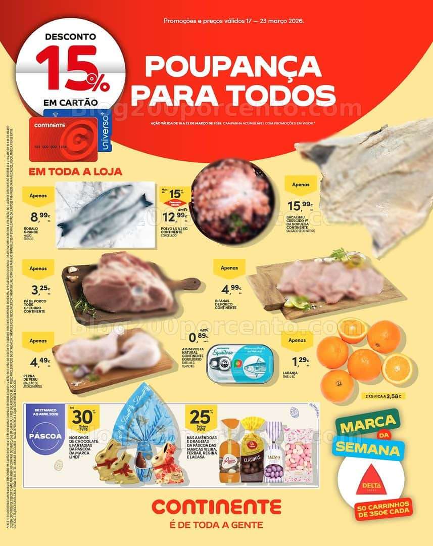 Antevisão Folheto CONTINENTE Madeira Promoções de 17 a 23 março