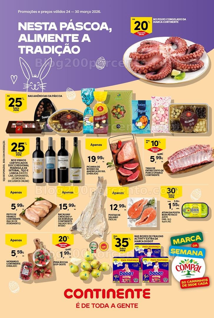 Antevisão Folheto CONTINENTE Promoções de 24 a 30 março - Edição Digital