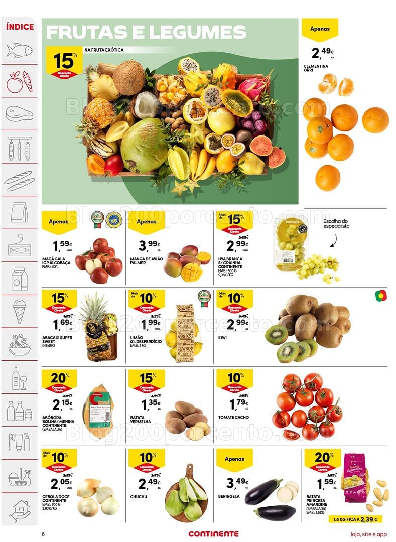 Antevisão Folheto CONTINENTE Frescos Promoções de 24 a 30 março