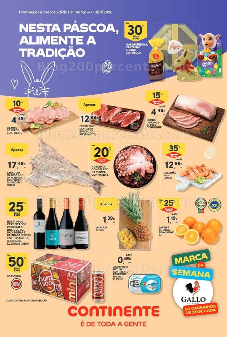 Antevisão Folheto CONTINENTE Bom Dia Promoções de 31 março a 6 abril