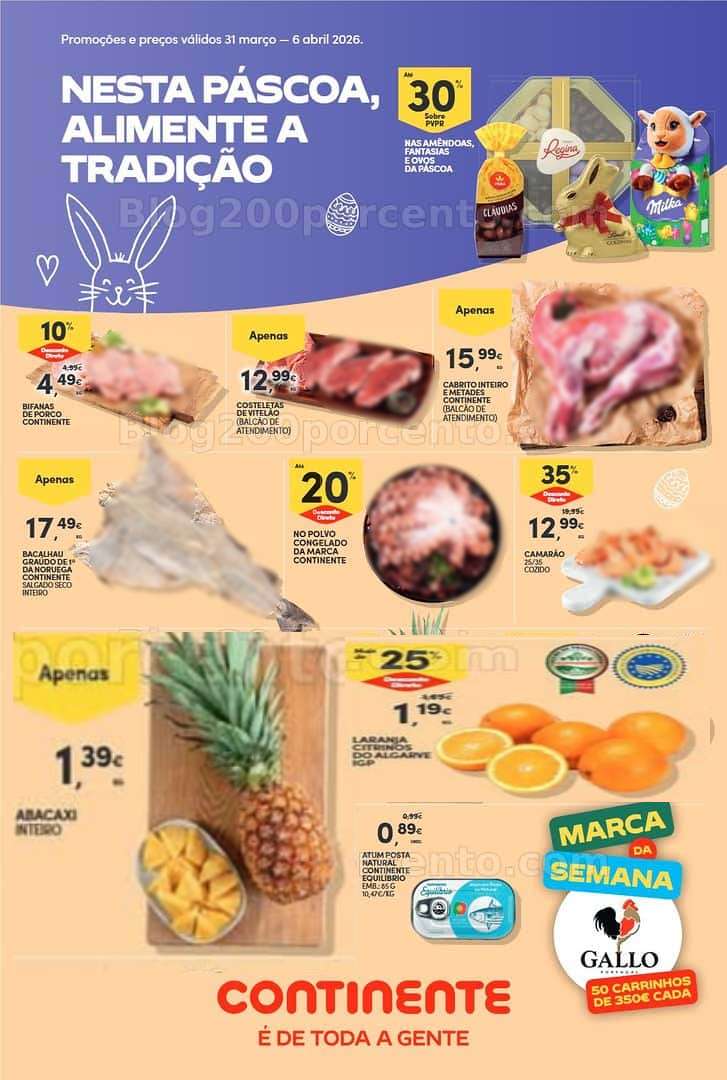 Antevisão Folheto CONTINENTE Promoções de 31 março a 6 abril - Edição Digital