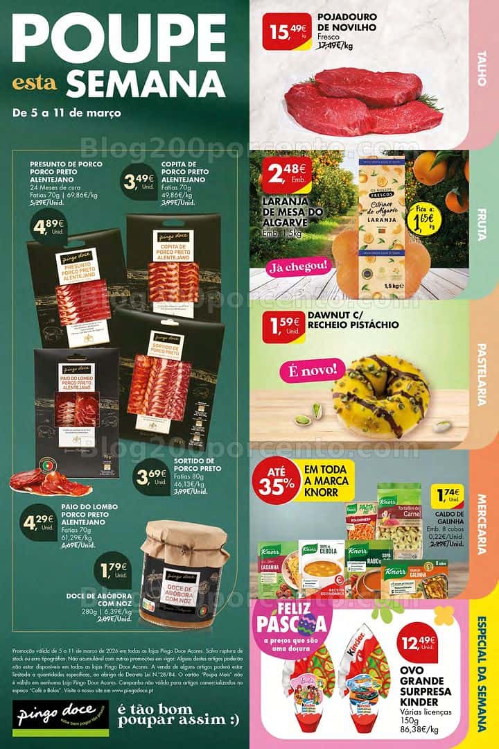 Antevisão Folheto PINGO DOCE Açores Promoções de 5 a 11 março