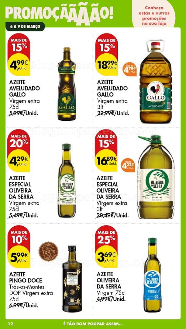 Antevisão Folheto PINGO DOCE Promoções Fim de Semana - 6 a 9 março
