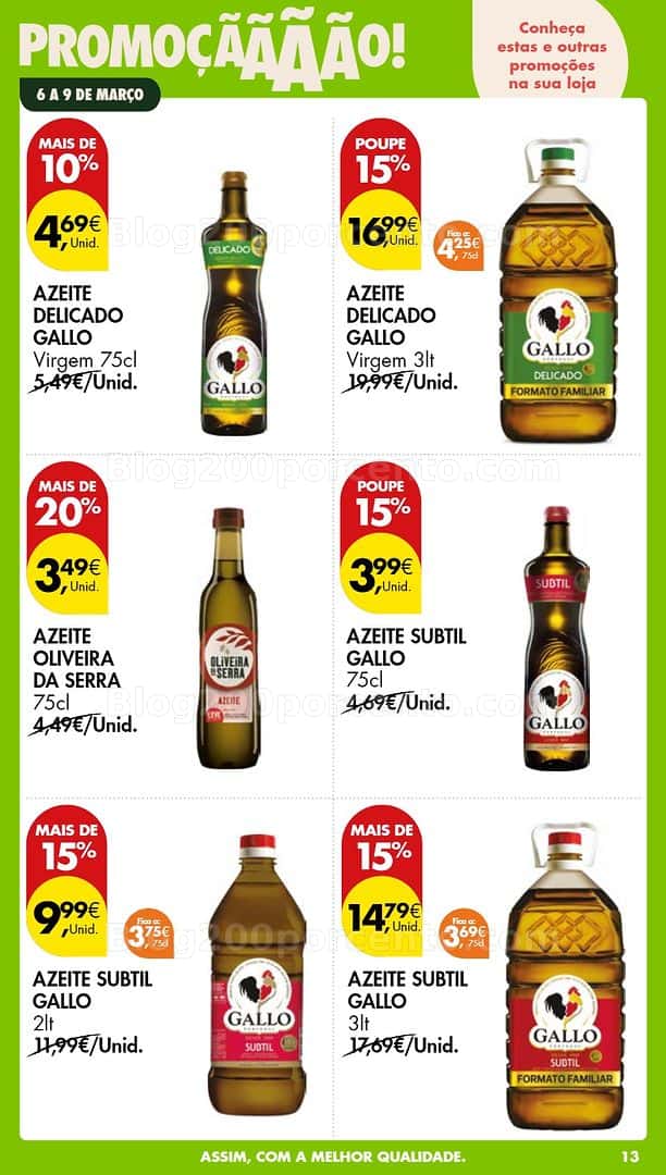 Antevisão Folheto PINGO DOCE Promoções Fim de Semana - 6 a 9 março