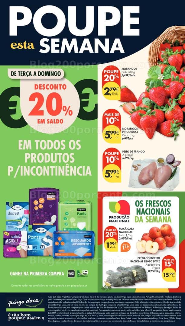 Antevisão Folheto PINGO DOCE Madeira Promoções de 10 a 16 março