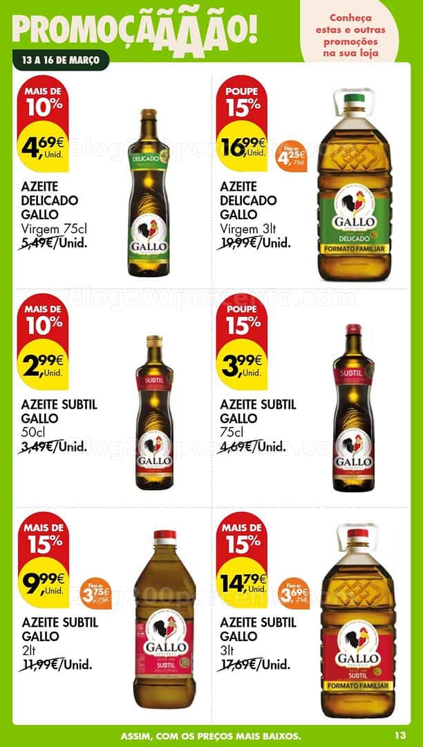 Antevisão Folheto PINGO DOCE Promoções Fim de Semana - 13 a 15 março