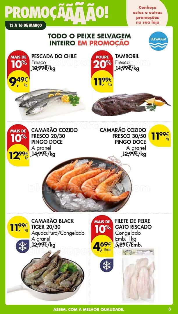 Antevisão Folheto PINGO DOCE Promoções Fim de Semana - 13 a 15 março