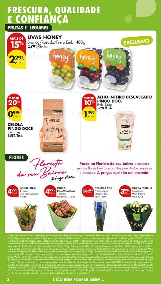 Antevisão Folheto PINGO DOCE Frescos Promoções até 23 março