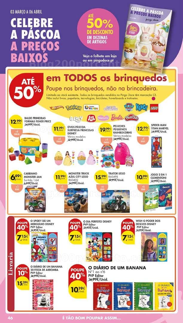 Antevisão Folheto PINGO DOCE Lojas Grandes Promoções de 17 a 23 março