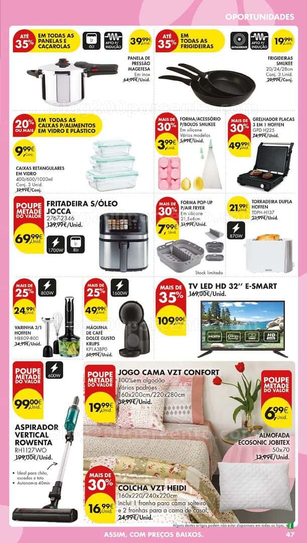 Antevisão Folheto PINGO DOCE Bazar Grandes Promoções de 17 a 23 março