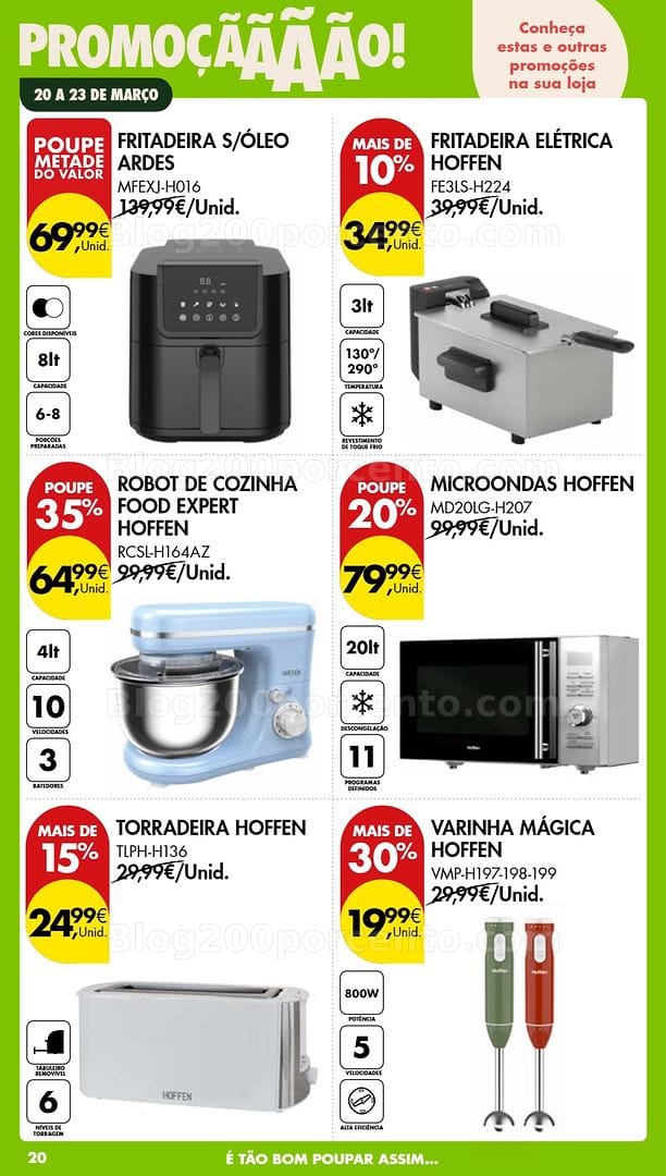 Antevisão Folheto PINGO DOCE Bazar Promoções Fim de Semana - 20 a 23 março