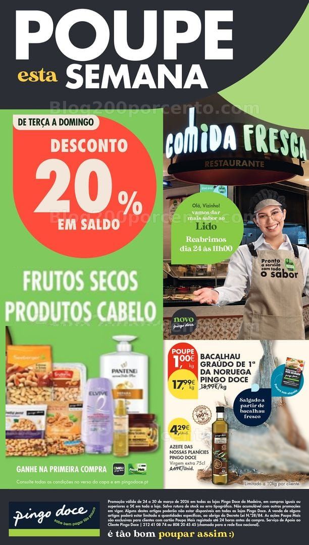 Antevisão Folheto PINGO DOCE Madeira Promoções de 24 a 30 março