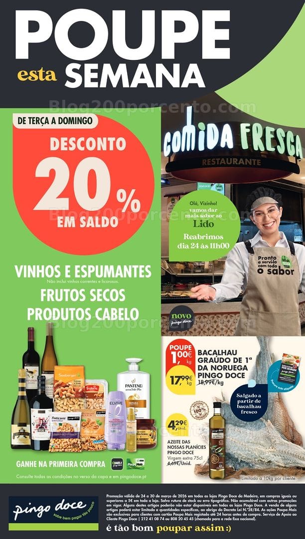 Antevisão Folheto PINGO DOCE Madeira Promoções de 24 a 30 março