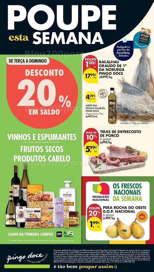Antevisão Folheto PINGO DOCE Lojas Pequenas Promoções de 24 a 30 março