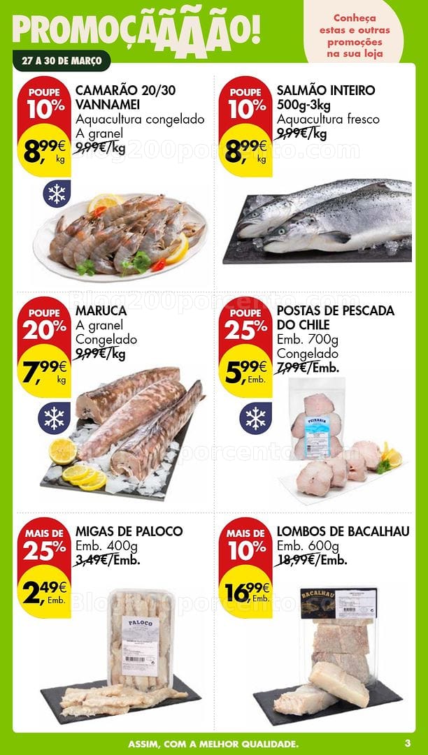 Antevisão Folheto PINGO DOCE Promoções Fim de Semana - 27 a 30 março