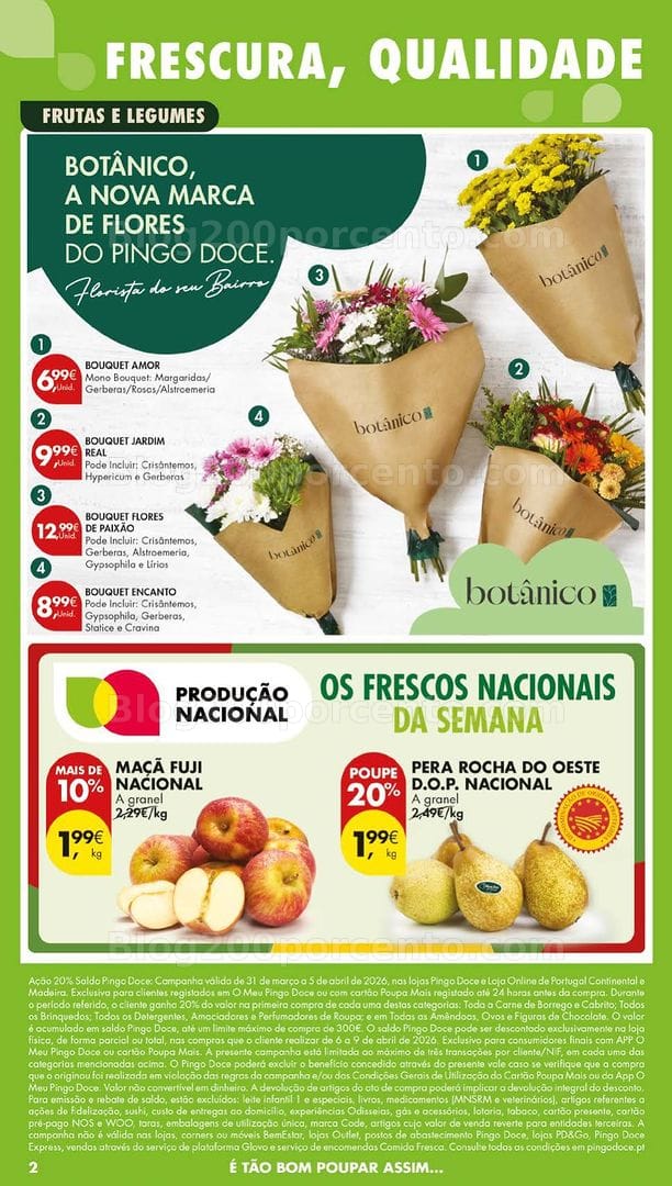 Antevisão Folheto PINGO DOCE Lojas Grandes Promoções de 31 março a 6 abril