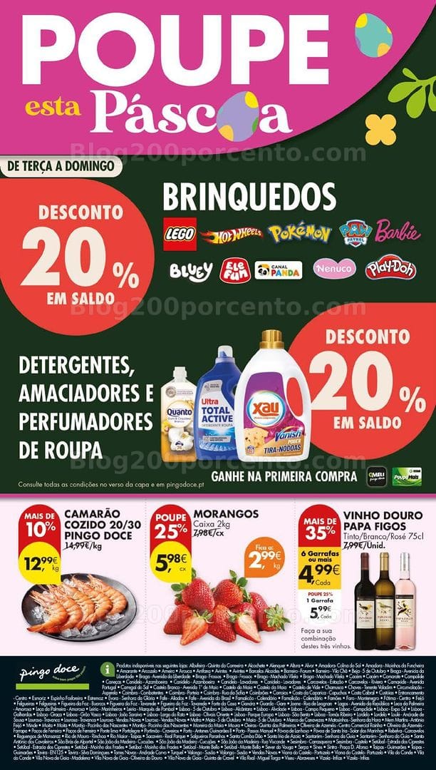Antevisão Folheto PINGO DOCE Lojas Grandes Promoções de 31 março a 6 abril