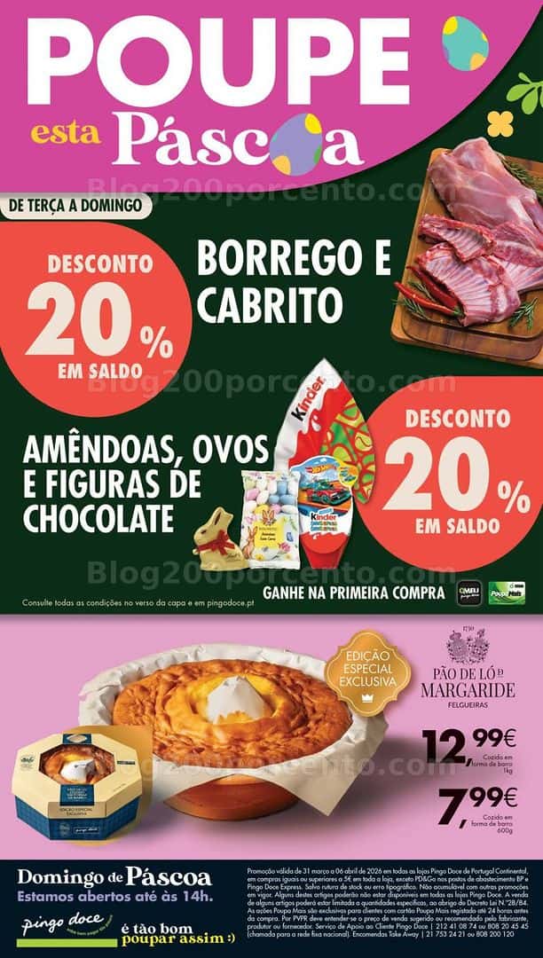 Antevisão Folheto PINGO DOCE Lojas Pequenas Promoções de 31 março a 6 abril