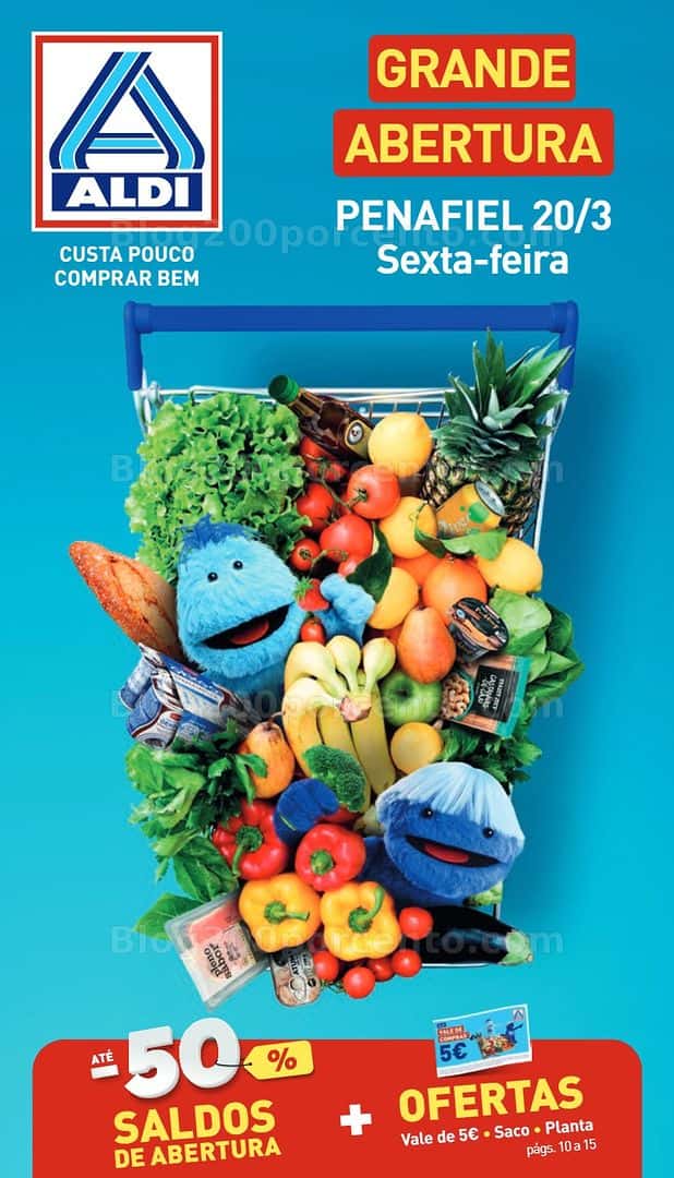 Antevisão Folheto ALDI Saldos Abertura Promoções de 20 a 27 março