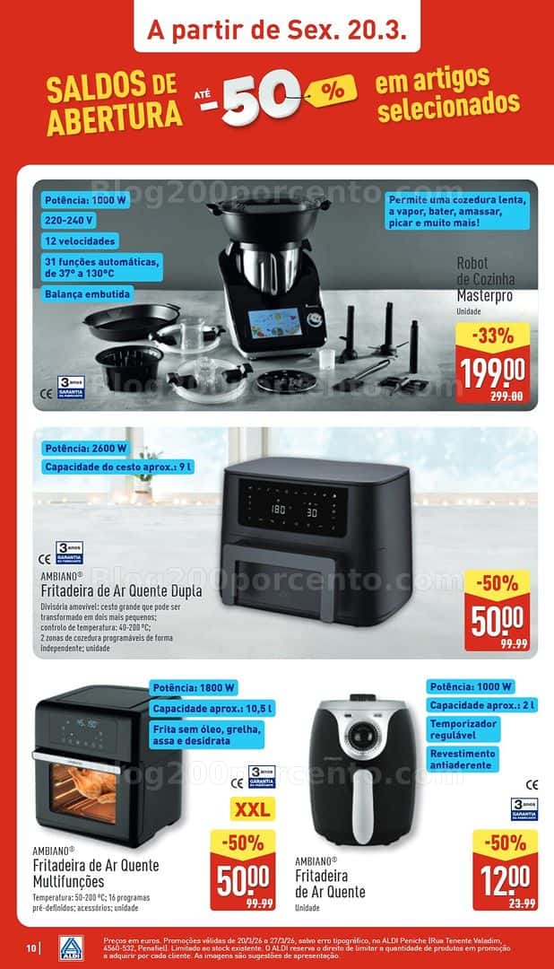Antevisão Folheto ALDI Saldos Abertura Promoções de 20 a 27 março
