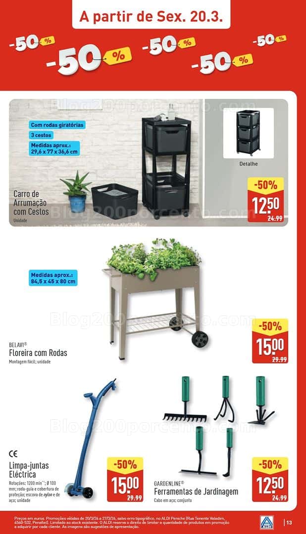 Antevisão Folheto ALDI Saldos Abertura Promoções de 20 a 27 março