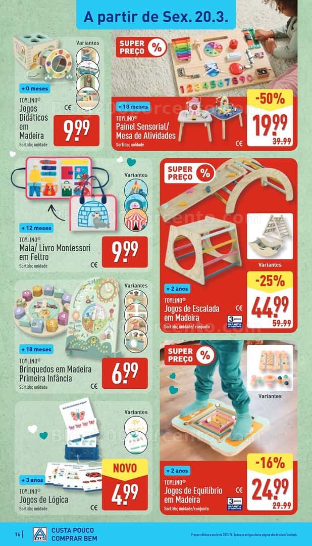 Antevisão Folheto ALDI Saldos Abertura Promoções de 20 a 27 março