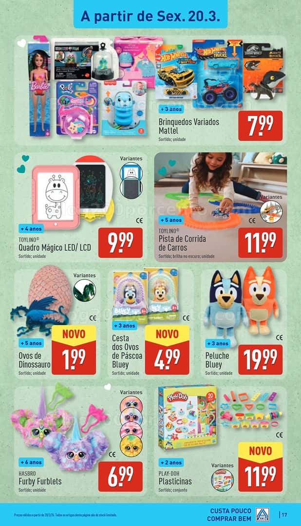 Antevisão Folheto ALDI Saldos Abertura Promoções de 20 a 27 março
