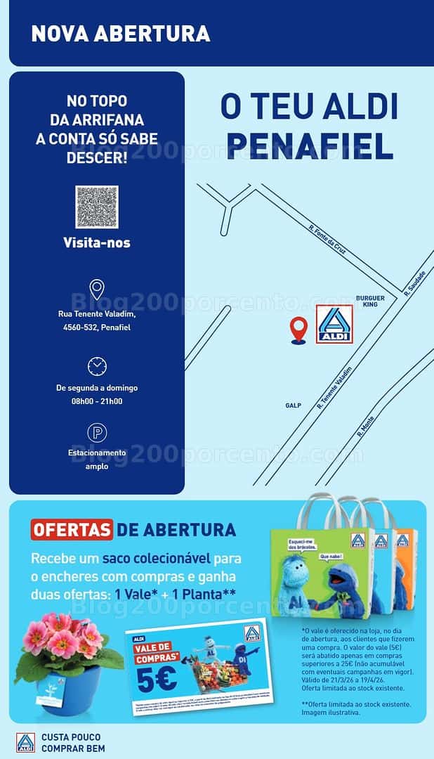 Antevisão Folheto ALDI Saldos Abertura Promoções de 20 a 27 março